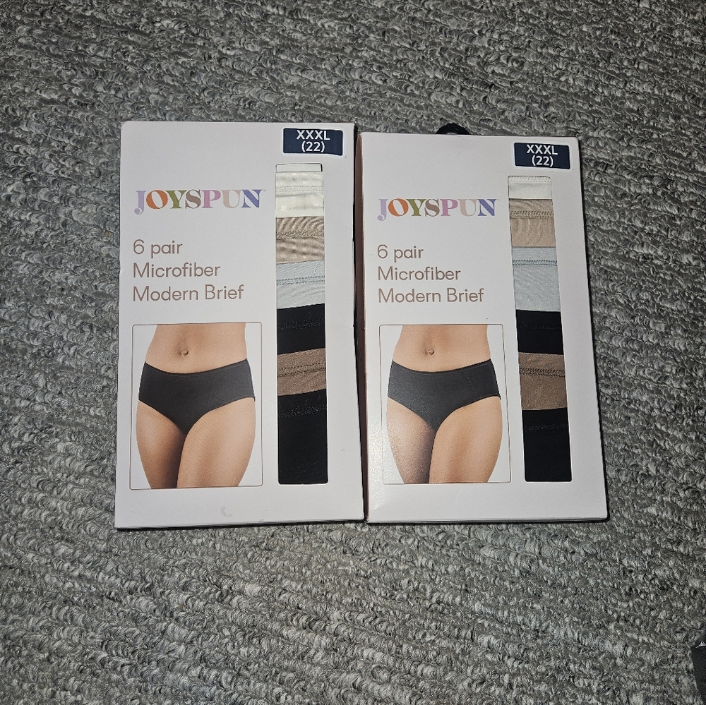 Joyspun Microfiber Modern Briefs - 6 Pack